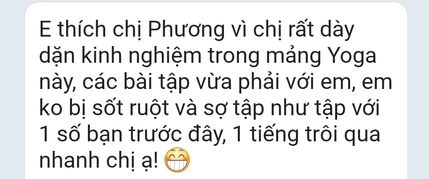 Cảm nhận học viên
